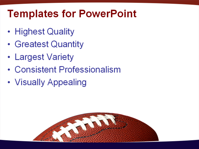 Football With The American Flag In He Background Powerpoint Template Background Of Football Powerpoint Football Template
