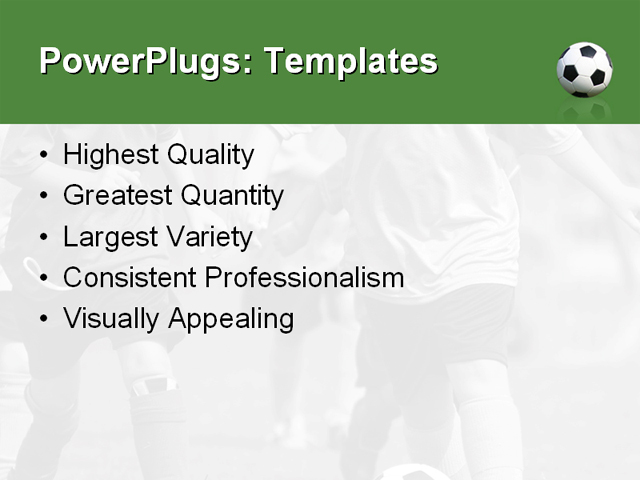 PowerPoint Template - game, soccer, team - Print Slide