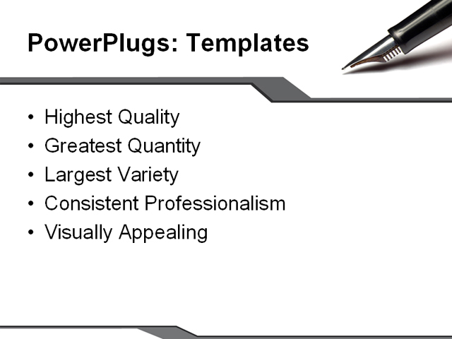 PowerPoint Template - services, business, marketing - Print Slide