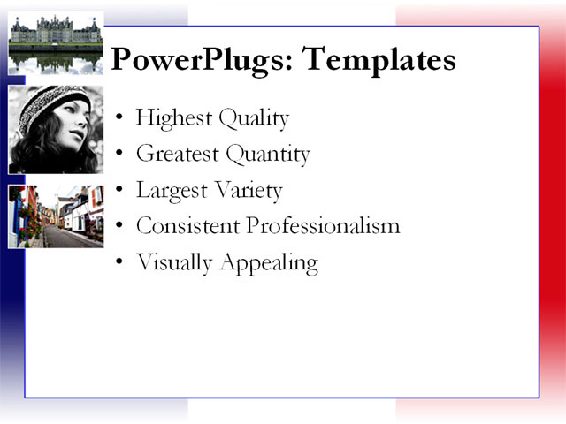 PowerPoint Template - country, flag, fly - Print Slide