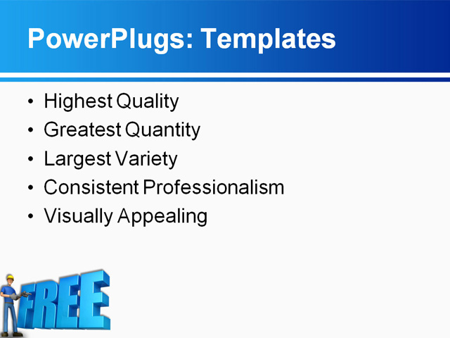 PowerPoint Template - free, building, built - Print Slide