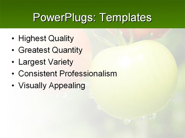 PowerPoint Template - food, garden, agriculture - Print Slide