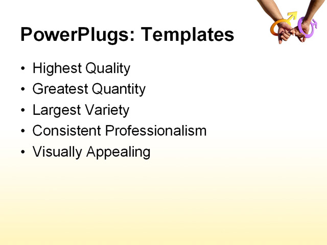 PowerPoint Template - ?arm, couple, dating - Print Slide