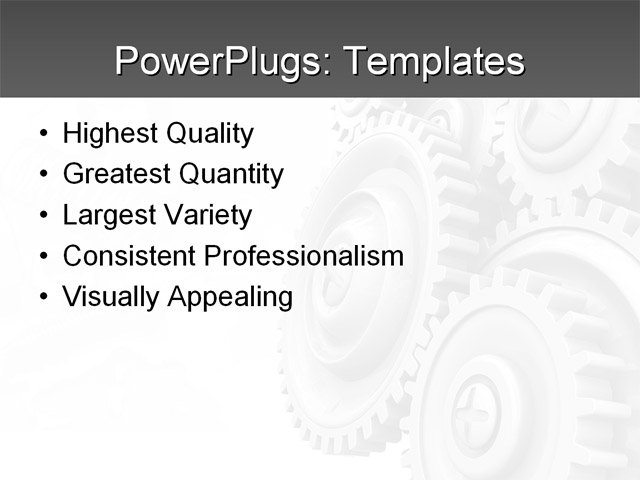 PowerPoint Template - industrial, manufacturing, engineering - Print Slide