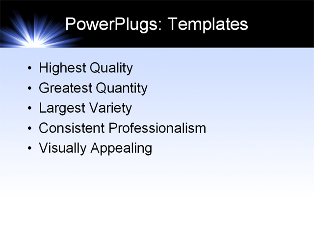 PowerPoint Template - radiance, glow, abstract - Print Slide