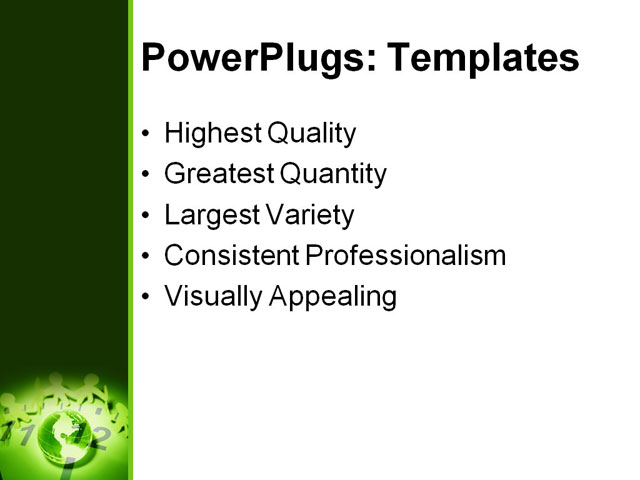 PowerPoint Template - global time, business, clock - Print Slide