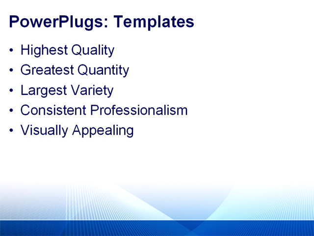 PowerPoint Template - general, abstract, blue - Print Slide