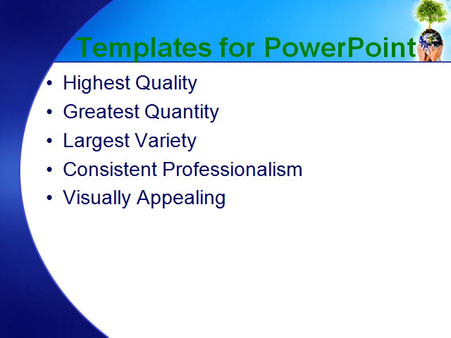 PowerPoint Template - environment, tree, plant - Print Slide