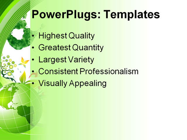 PowerPoint Template - green abstract, lines background, abstract - Print Slide