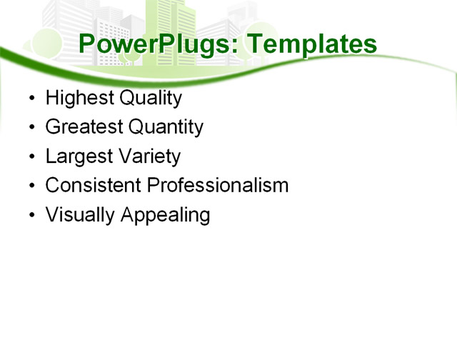 PowerPoint Template - �architecture, construction, eco city - Print Slide