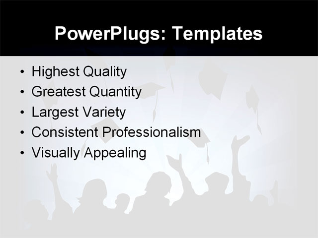 PowerPoint Template - degree, academic, celebration - Print Slide