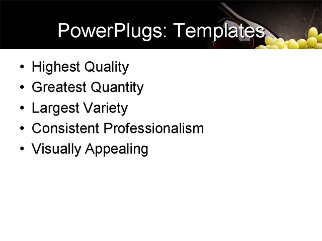 PowerPoint Template - food, lifestyle, urban living - Print Slide