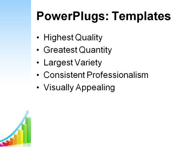 PowerPoint Template - vector growth, progress bar chart, achievement - Print Slide