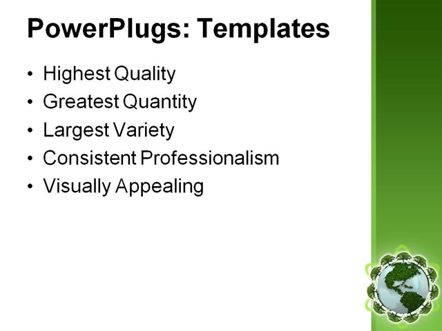 PowerPoint Template - earth, ecology, global - Print Slide