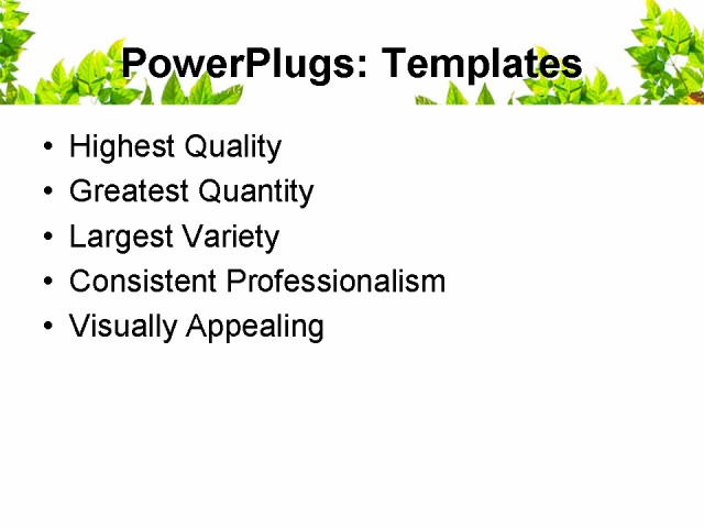 PowerPoint Template - environment, nature, background - Print Slide