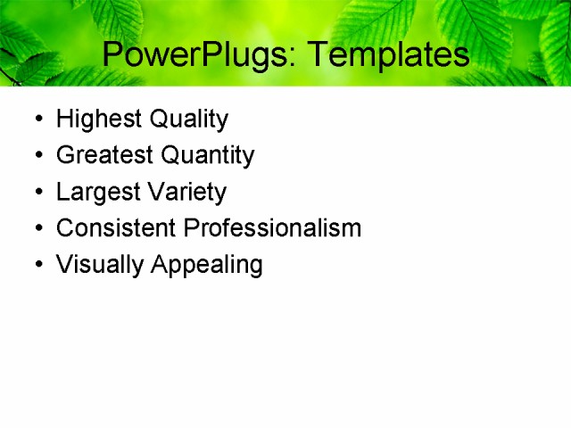 PowerPoint Template - garden, art, environment - Print Slide