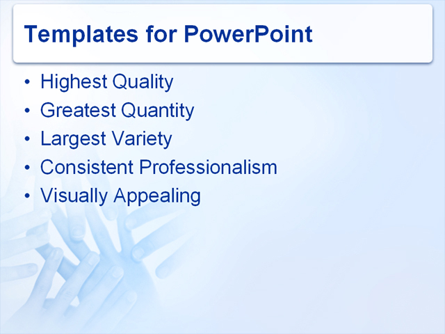 PowerPoint Template - handshake, business, people - Print Slide