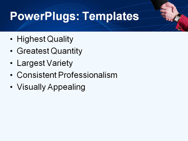 PowerPoint Template - business handshake, agreement, board - Print Slide