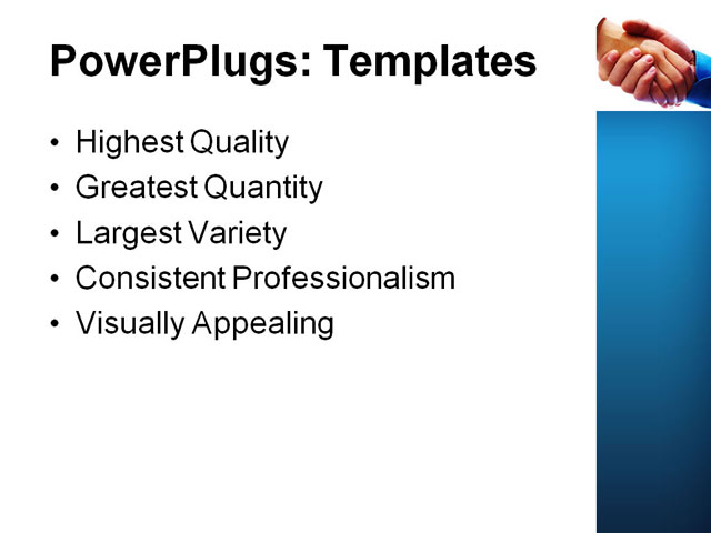 PowerPoint Template - after signing contract, agree, agreement - Print Slide