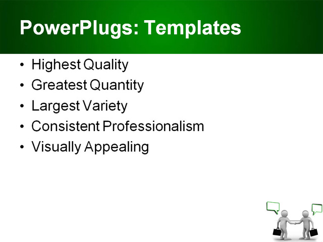 PowerPoint Template - handshake, meeting, businessmen - Print Slide