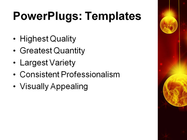 PowerPoint Template - christmas card, adorn, background - Print Slide