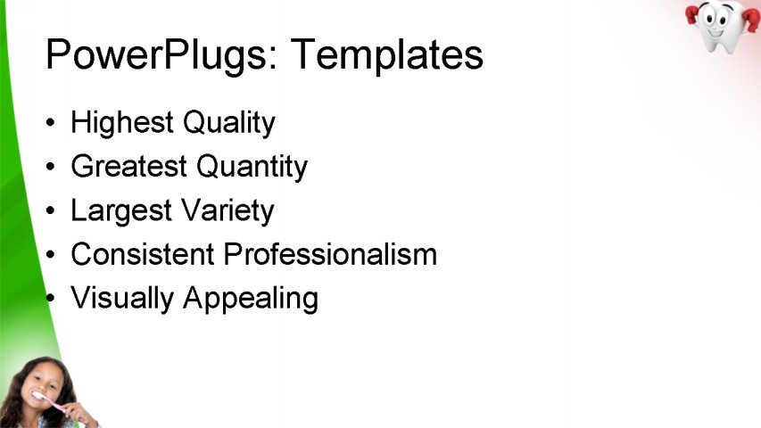 PowerPoint Template - dental, medical, health - Print Slide