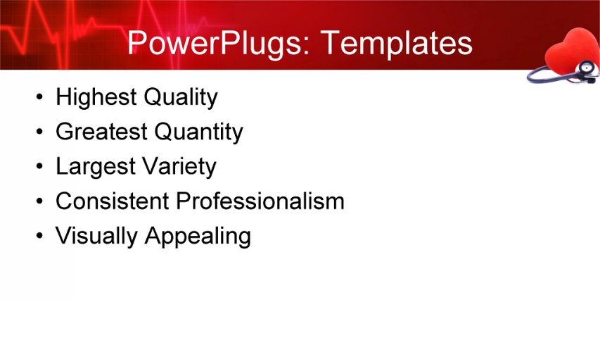 PowerPoint Template - medical, health, abstract - Print Slide