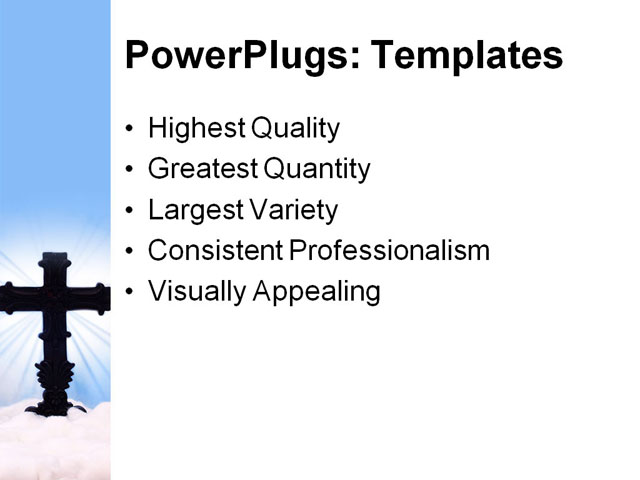 PowerPoint Template - heaven, backdrop, background - Print Slide