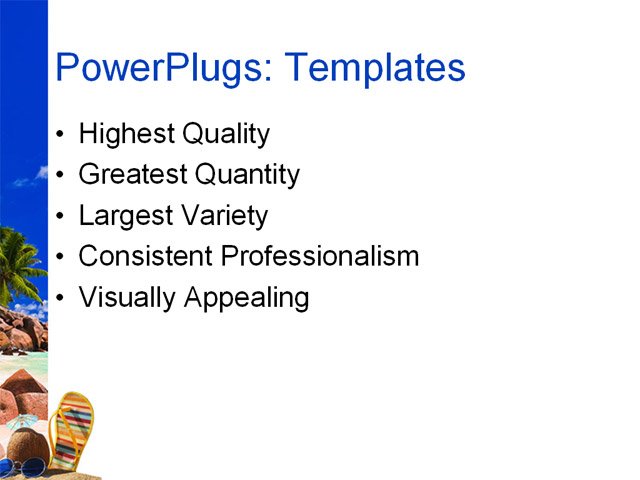 PowerPoint Template - holidays, leisure, family - Print Slide