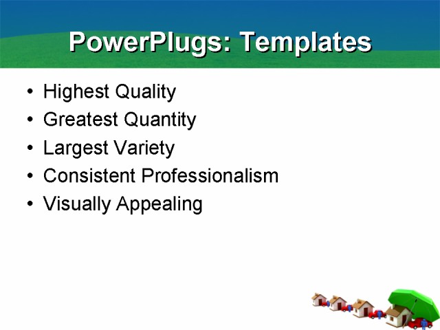 PowerPoint Template - real estate, finance, architecture - Print Slide