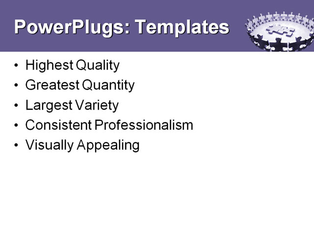 PowerPoint Template - human puzzle pieces, abstract, challenge - Print Slide