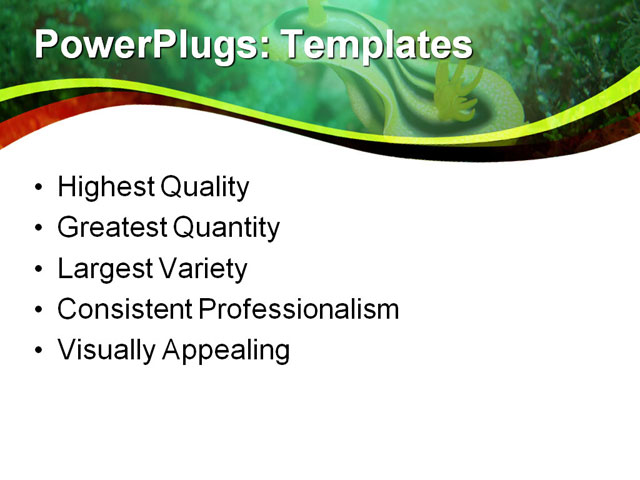 PowerPoint Template - animal, diving, marine life - Print Slide