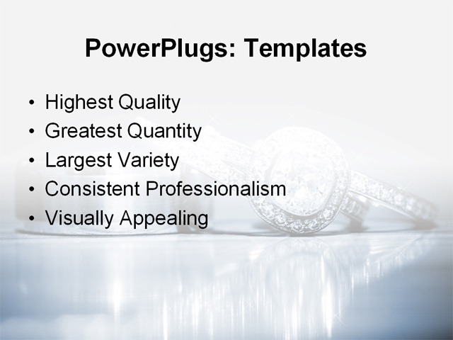 PowerPoint Template - diamond, engagement, jewelry - Print Slide