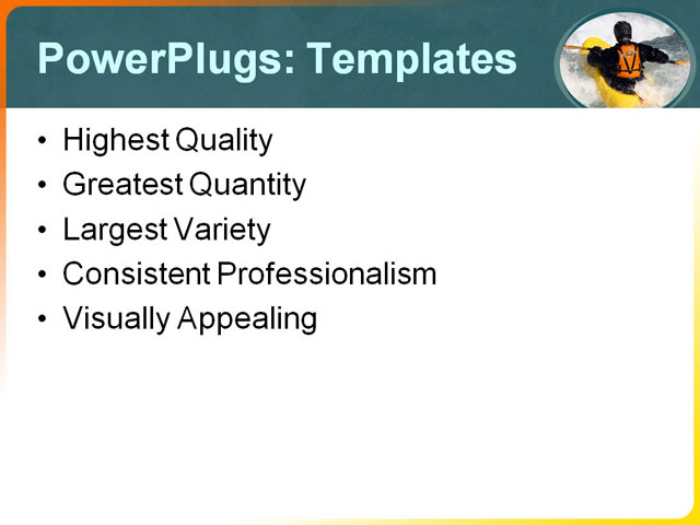 PowerPoint Template - active, adventure, boat - Print Slide