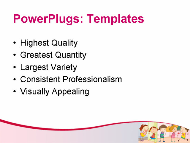 PowerPoint Template - education, children, abstract - Print Slide