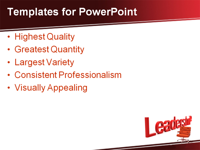 PowerPoint Template - leadership, business, symbols - Print Slide