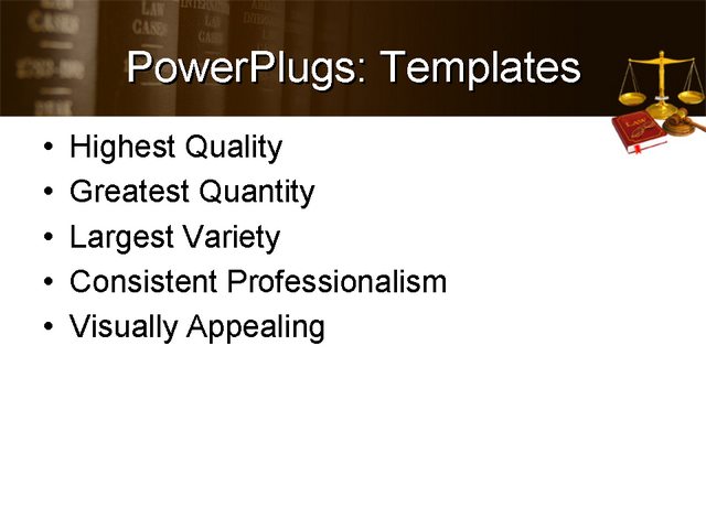 PowerPoint Template - government, law, services - Print Slide