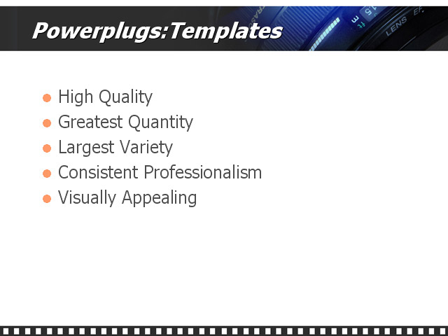 PowerPoint Template - camera, celluloid, celuloid - Print Slide