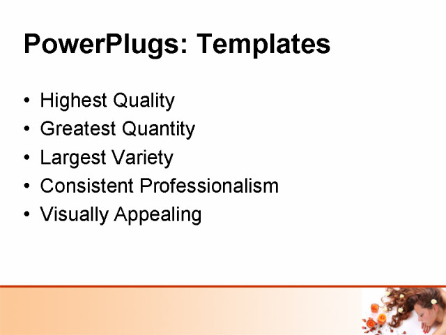 PowerPoint Template - fashion, people, lifestyle - Print Slide