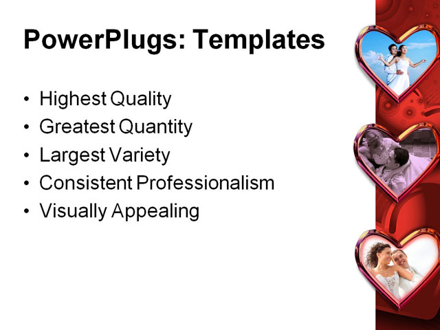 PowerPoint Template - happy couple, adult, beautiful - Print Slide