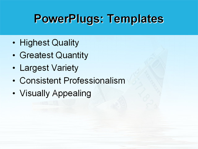 PowerPoint Template - business, finance, recession - Print Slide