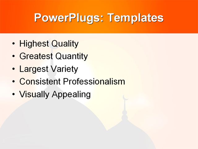 PowerPoint Template - arab, religion, arabic - Print Slide