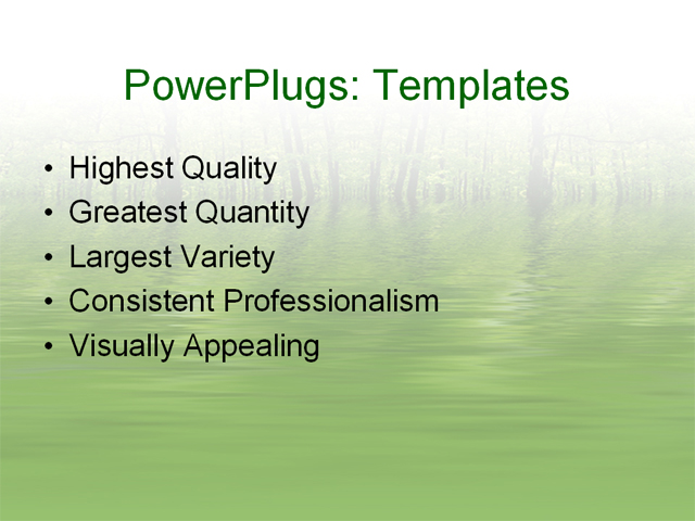 PowerPoint Template - trees, forest,  - Print Slide