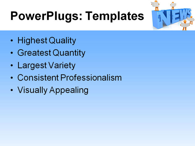 PowerPoint Template - abstract, blank, cgi - Print Slide