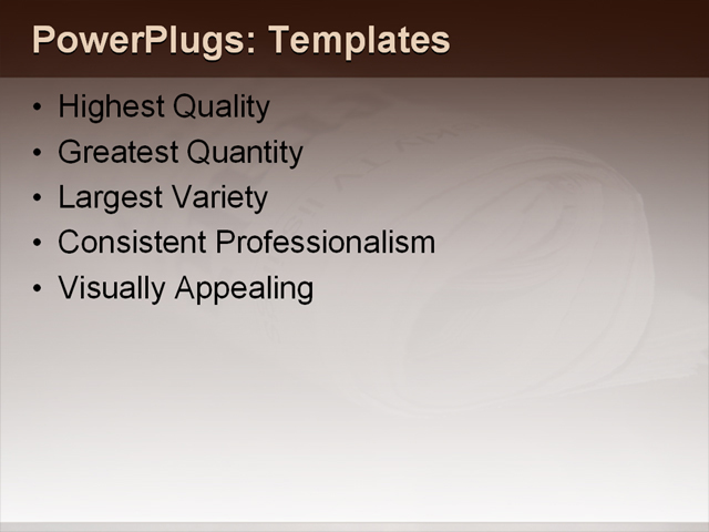 PowerPoint Template - newspaper, business, brown - Print Slide