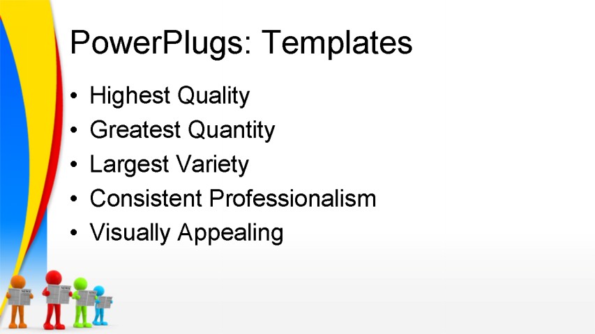 PowerPoint Template - business, people, communication - Print Slide