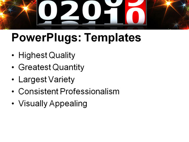 PowerPoint Template - 2010, car, celebrating - Print Slide