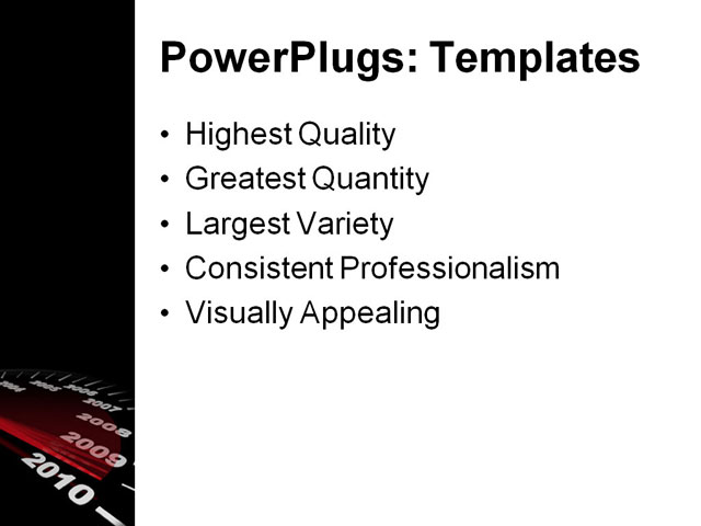 PowerPoint Template - approaching, automobile, alendar - Print Slide