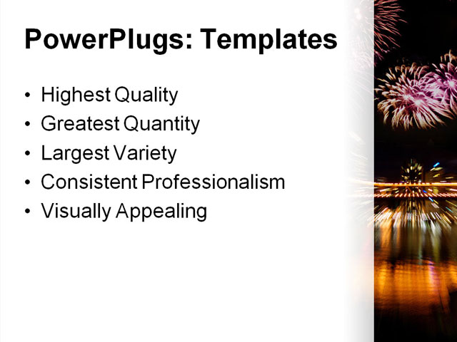 PowerPoint Template - bright, colourful, city - Print Slide