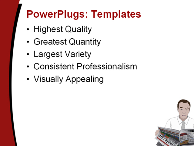 PowerPoint Template - newspaper, business, illustration - Print Slide